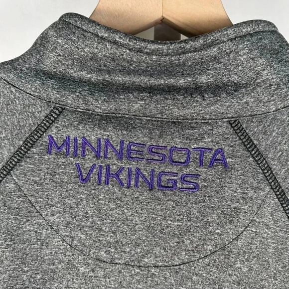 NFL Minnesota Vikings Size Small 1/4 Zip Jacket Top Mountain Trail - Picture 7 of 9